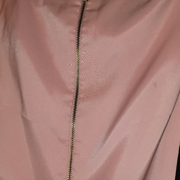 Spring Floral Tahari Back Color Block Dress w/exposed zipper and middle slit - Picture 6 of 6